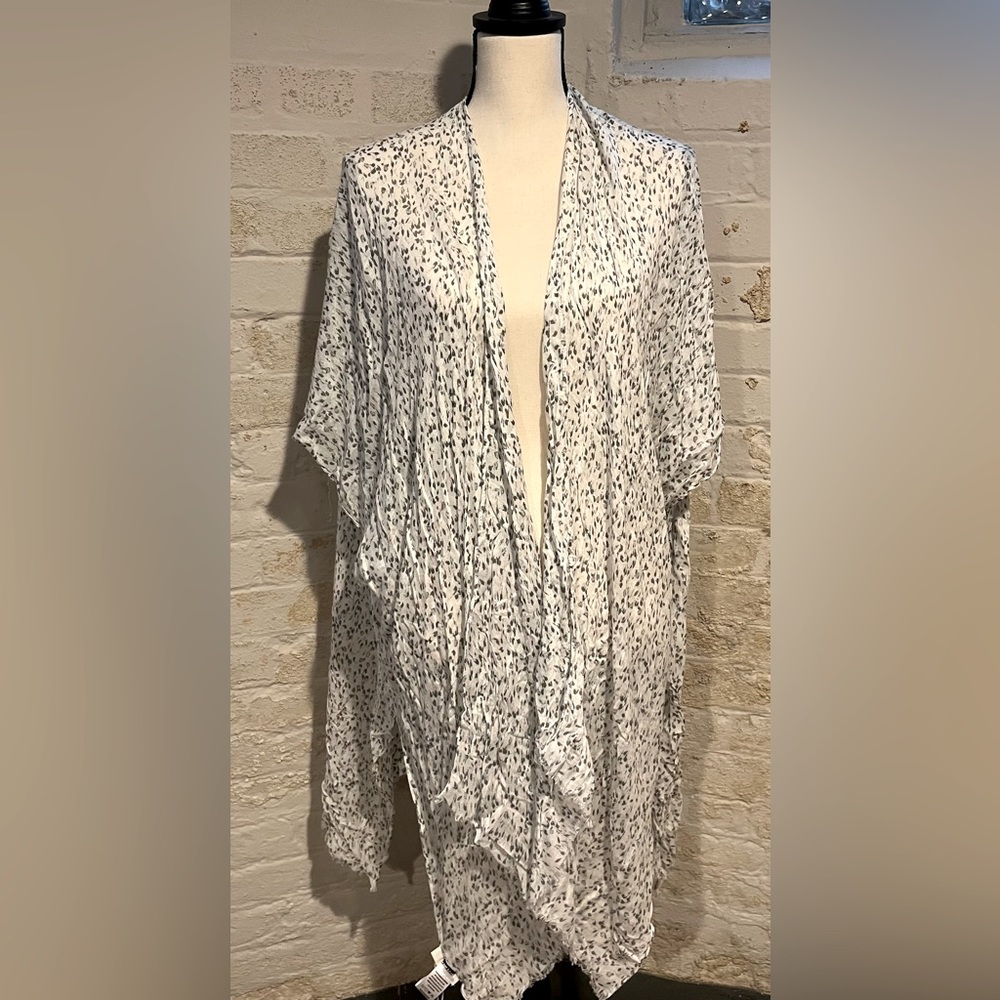 Gentle Fawn White and Black Swim Coverup